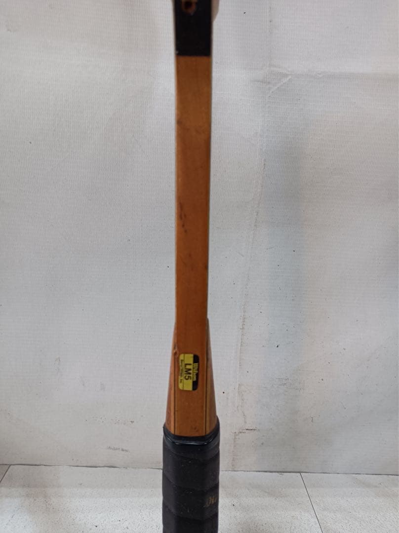 [八6998]Wilson 木製ラケット　ADVANTAGE LM5 レトロ