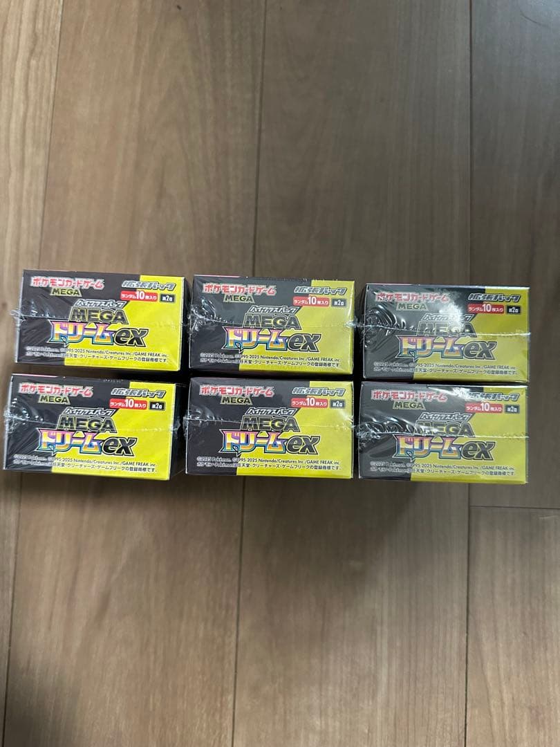 【シュリンク付き・未開封】ポケモンカード MEGAドリームex 6BOX
