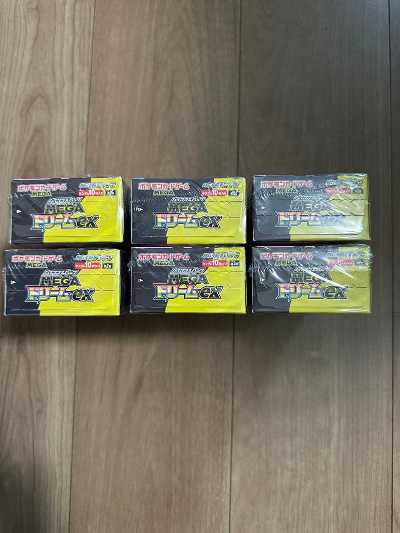 【シュリンク付き・未開封】ポケモンカード MEGAドリームex 6BOX