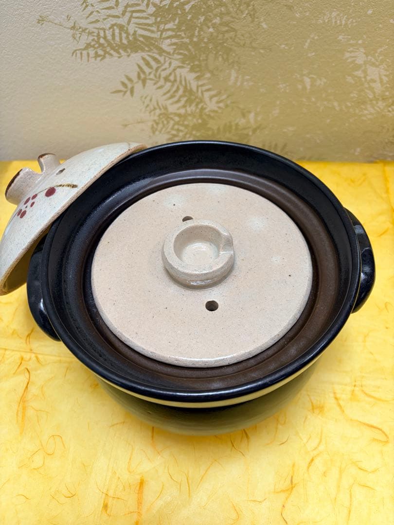 たち吉 ごはん鍋 土鍋 二合炊き しだれ梅 日本製 未使用品