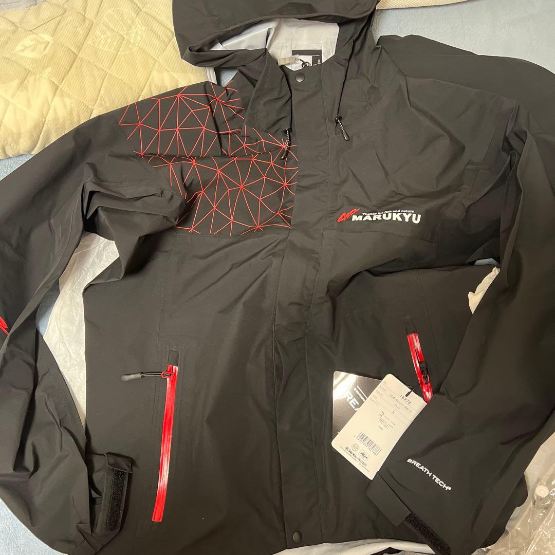 マルキユー レインスーツL ブラック 上下セットＬサイズブラック