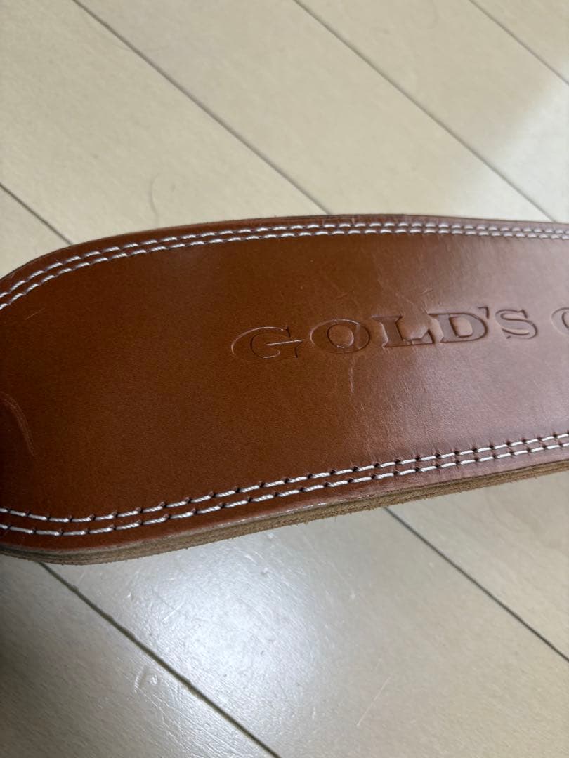GOLD'S GYM プロレザーベルト　L