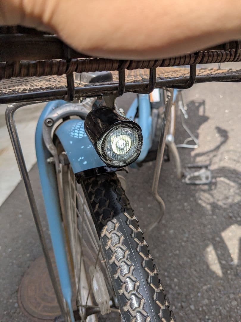 水色 電動アシスト自転車 シティタイプ