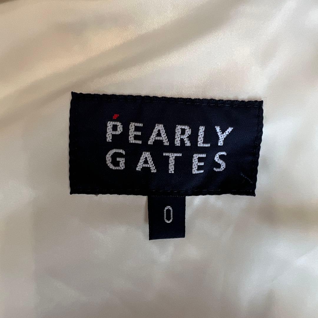 PEARY GATES PGロゴ付き赤白ネイビーチェックフレアスカート