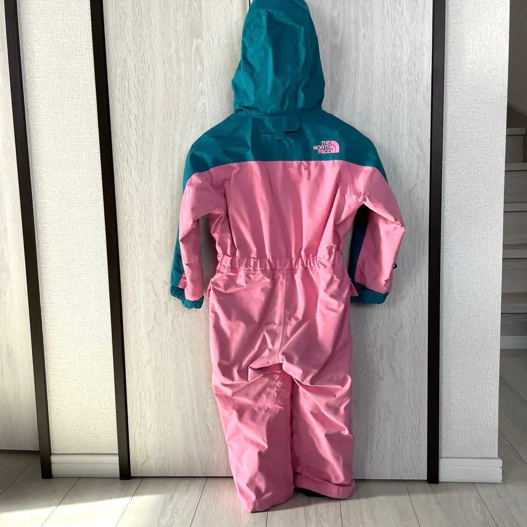 THE NORTH FACE 子ども用スキーウェア ピンク/ターコイズ