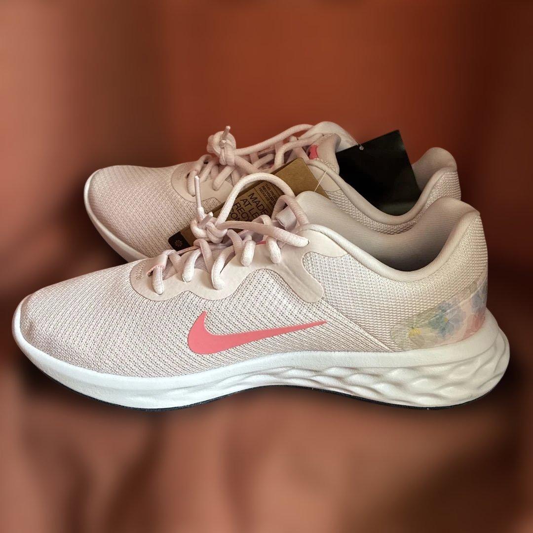 Nike ランニングシューズ ホワイト/ピンク 26.0cm