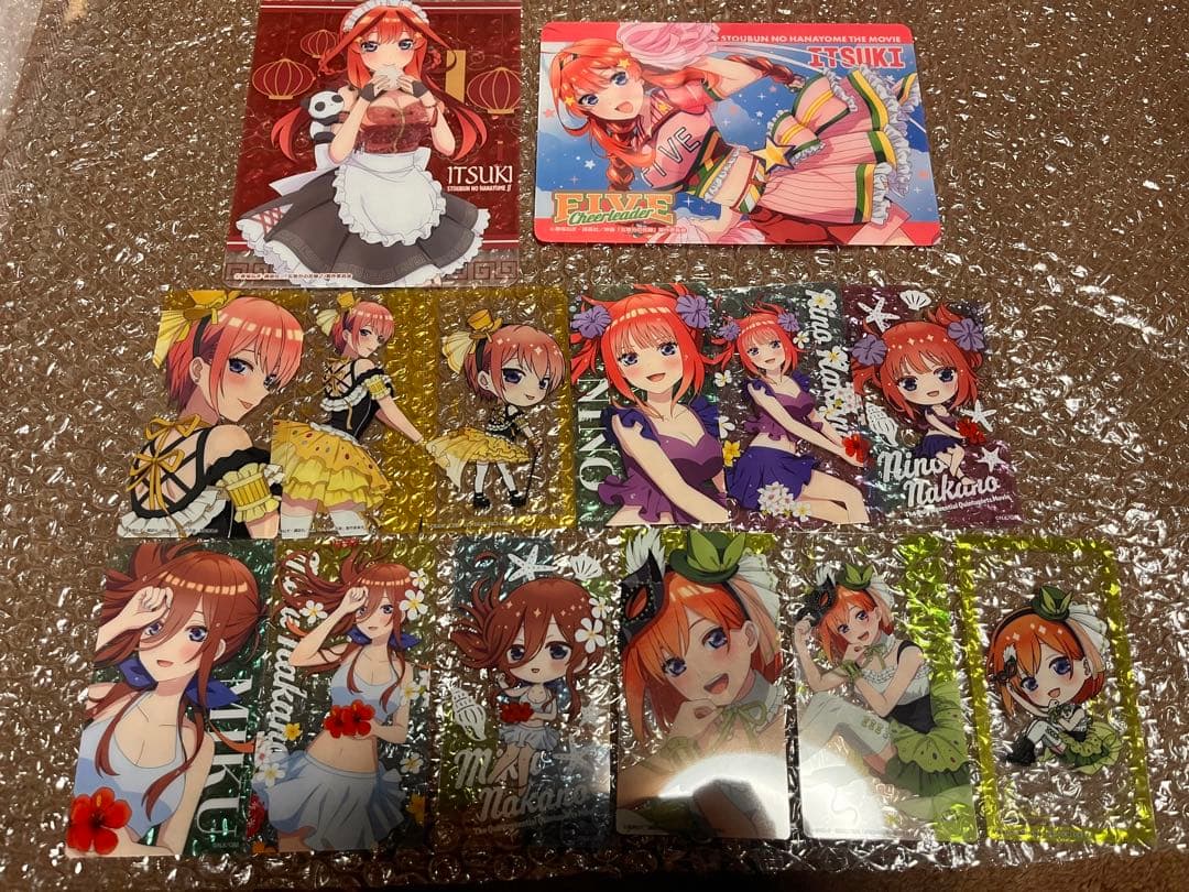 五等分の花嫁 一花二乃三玖四葉五月 カード 缶バッジ アクリルボード 計175点