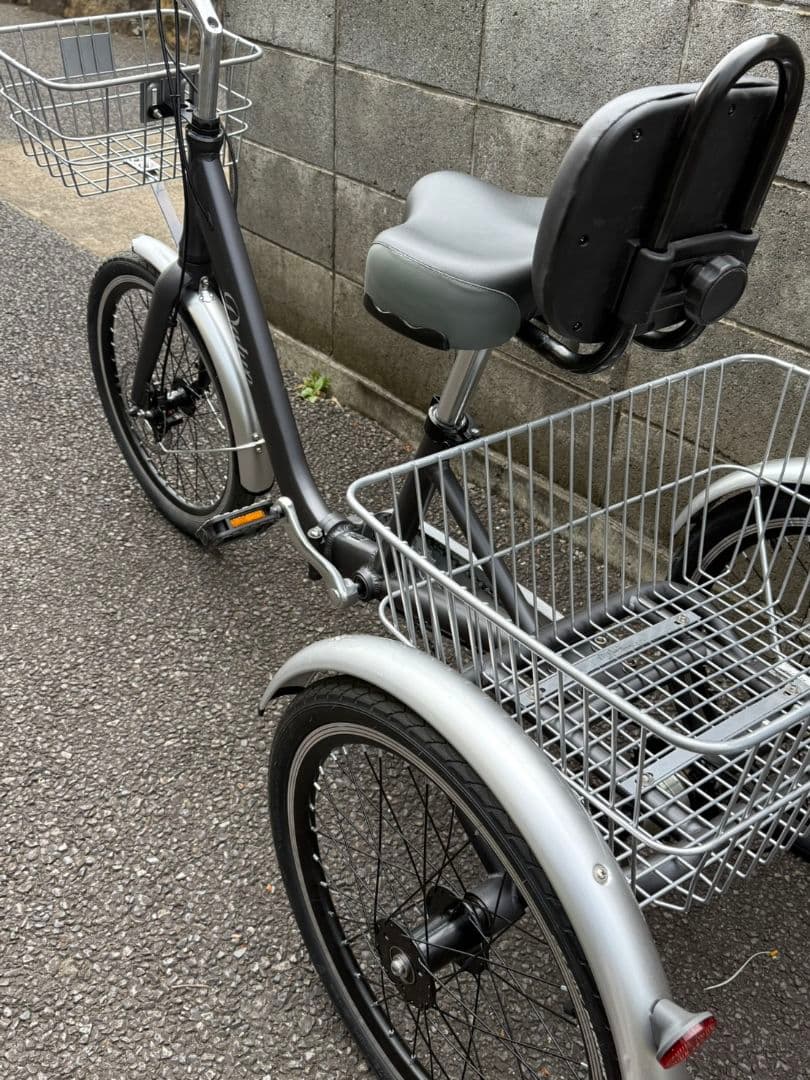 大人用　三輪自転車　グレー超美品！