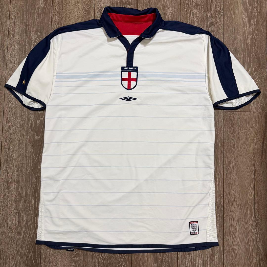 正規品 Umbro イングランド代表 03/05 ベッカム ホーム ユニフォーム