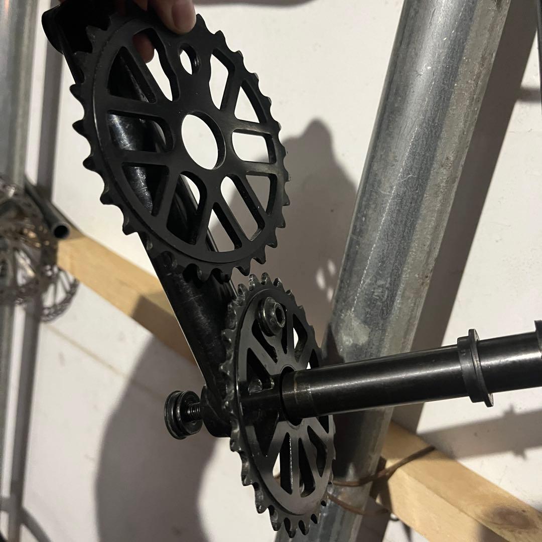 bmx クランク　bb スプロケ2個