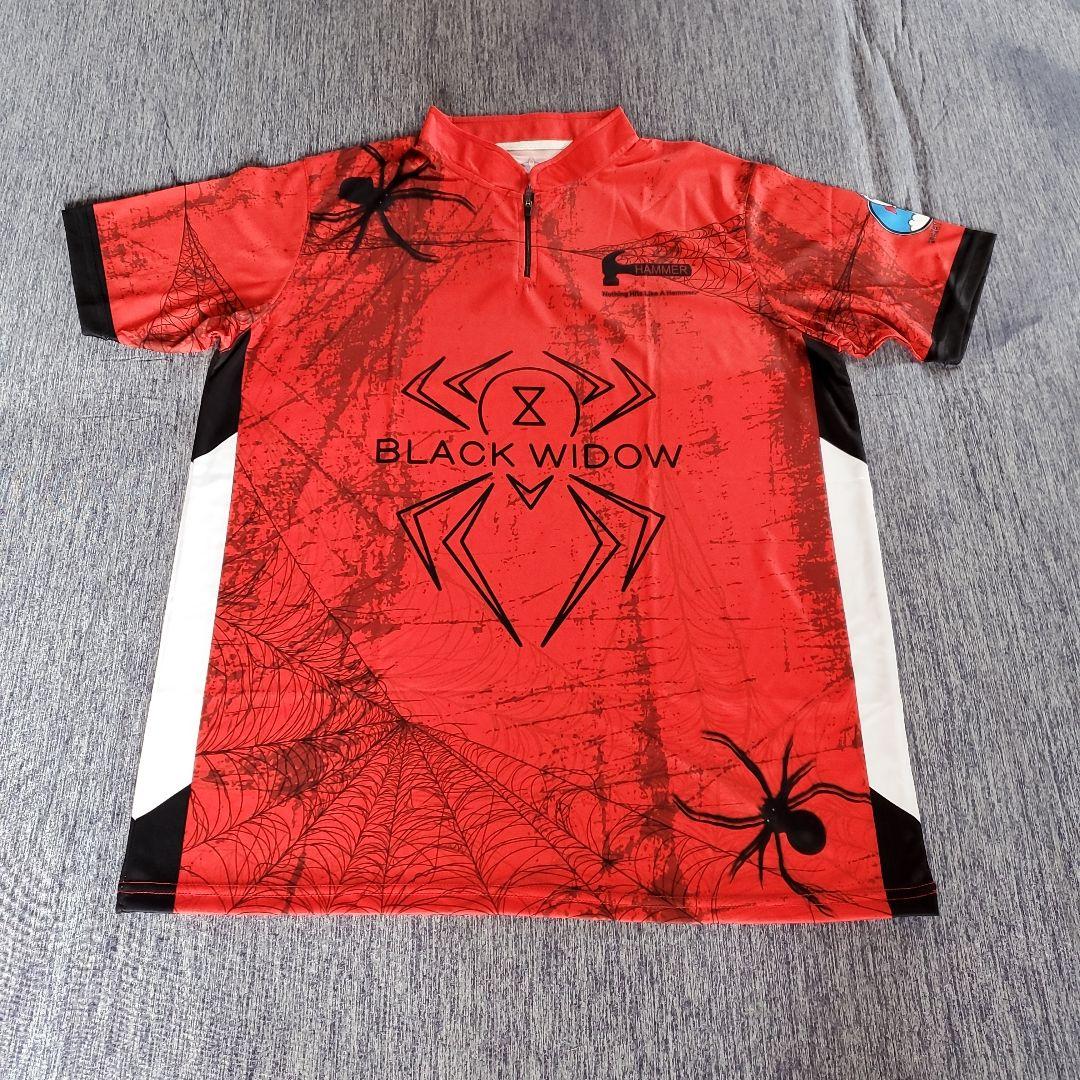 新品✨ブラックウィドー　【日本サイズXL】　レッド　大きめ　ボウリング