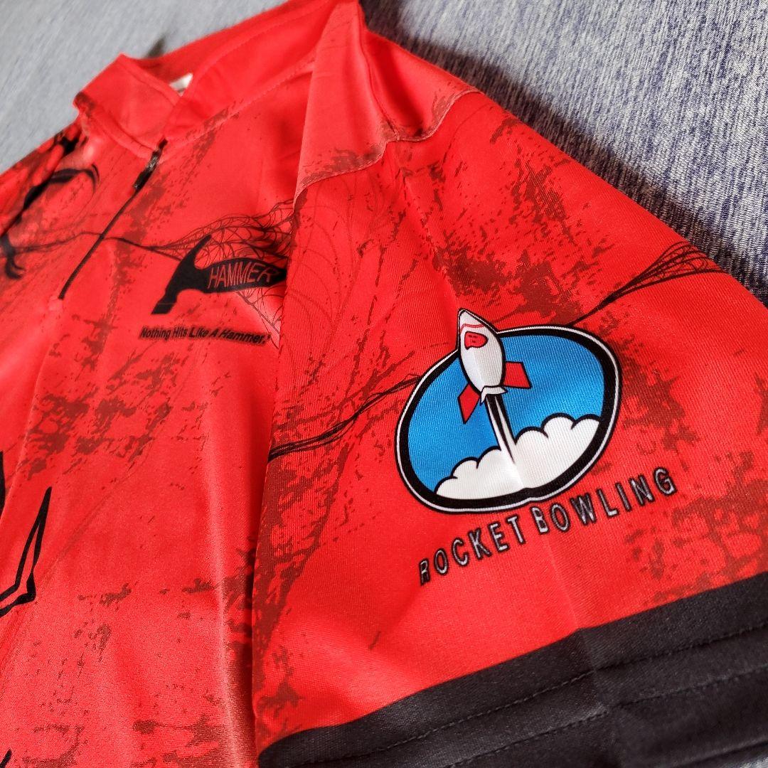 新品✨ブラックウィドー　【日本サイズXL】　レッド　大きめ　ボウリング
