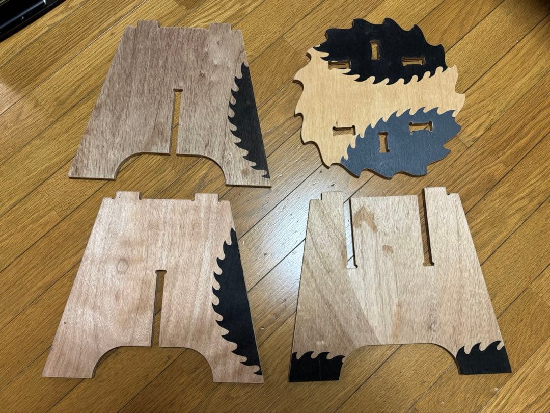 GRIND LODGE グラインドロッヂ ロゴスツール 木製折りたたみチェア