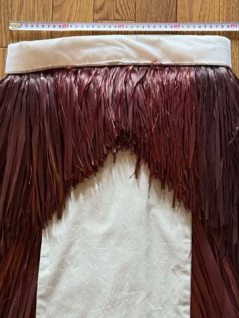 タヒチアンダンス　マロ　モレ　茶色　グレー　ウエスト加工あり　衣装　タネ