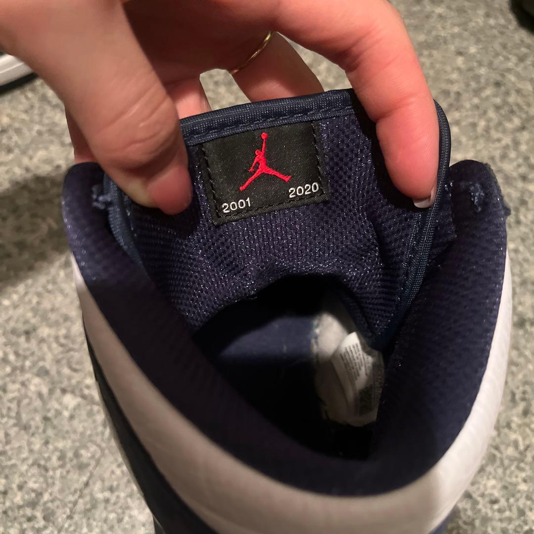 シューズ(男性用) Air Jordan 1 High OG White Midnight Navy