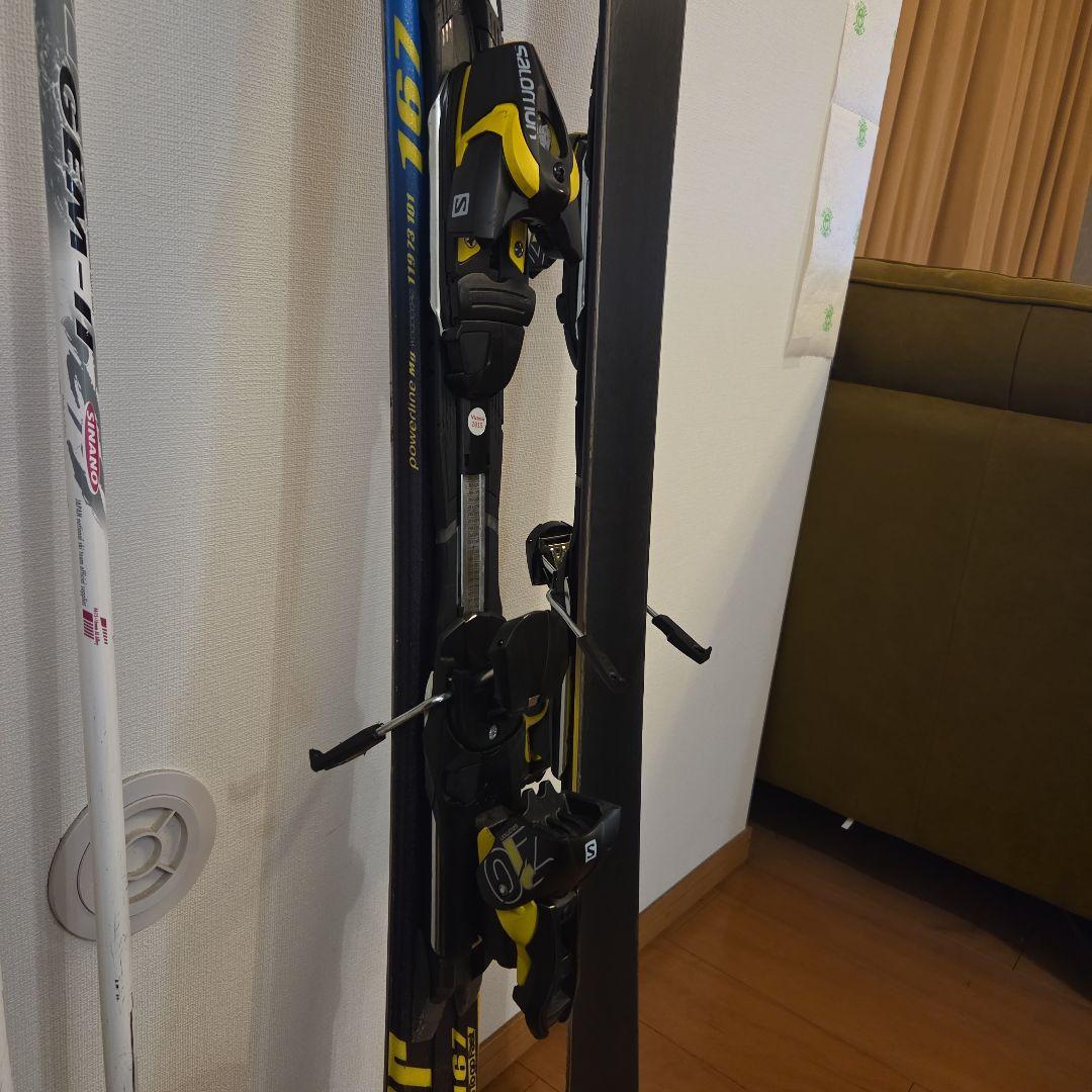 Salomon Xpower 167 r14 スキー板 ポール、ビンディング付