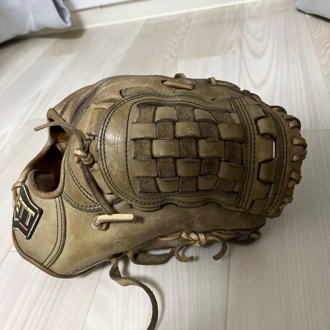 ETT 硬式野球グローブ 編み込みポケット
