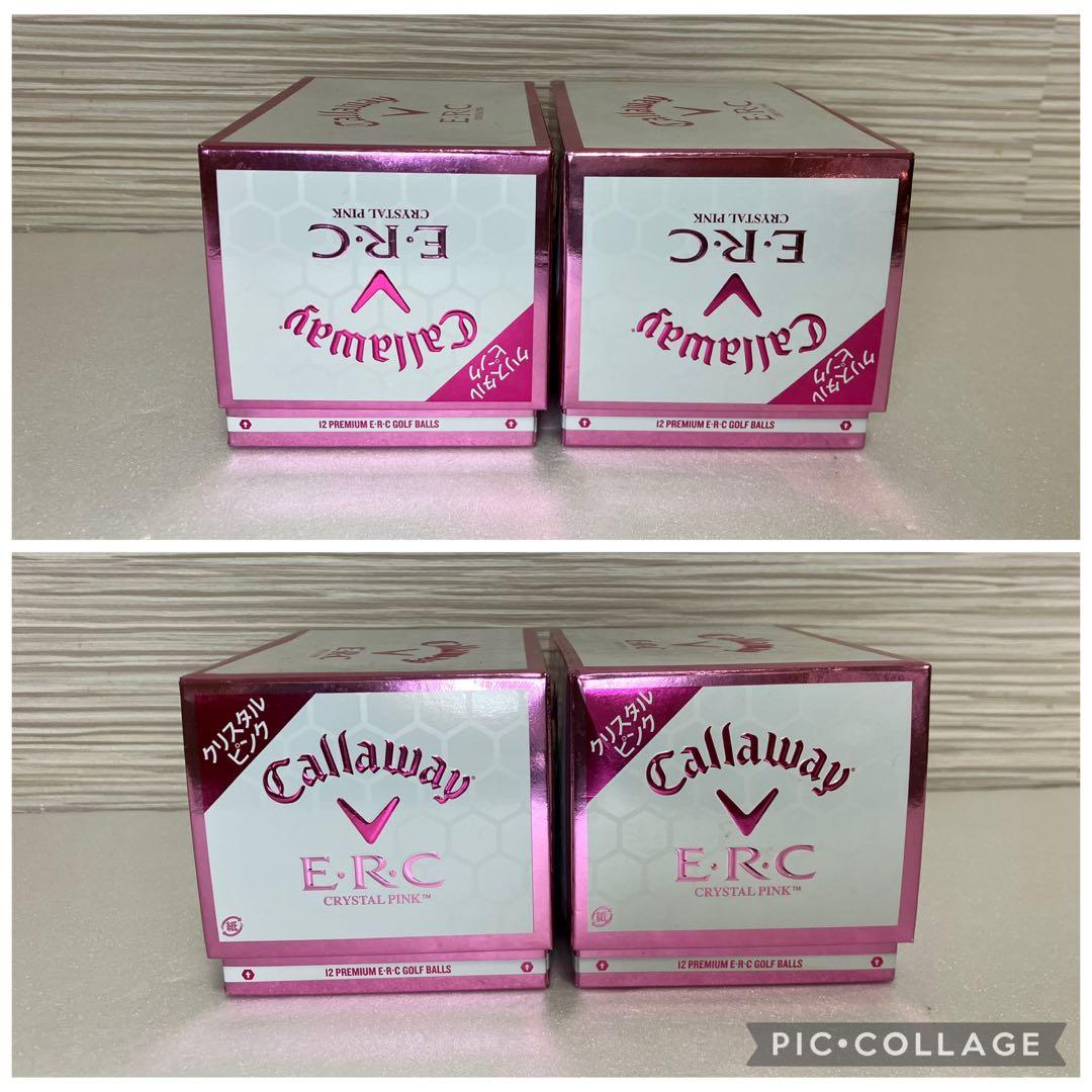 未使用品 Callaway E.R.C. CRYSTAL PINK ゴルフボール
