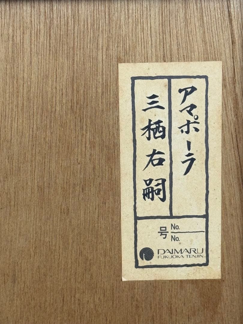 三栖右嗣【アマポーラ】lithograph DAIMARU