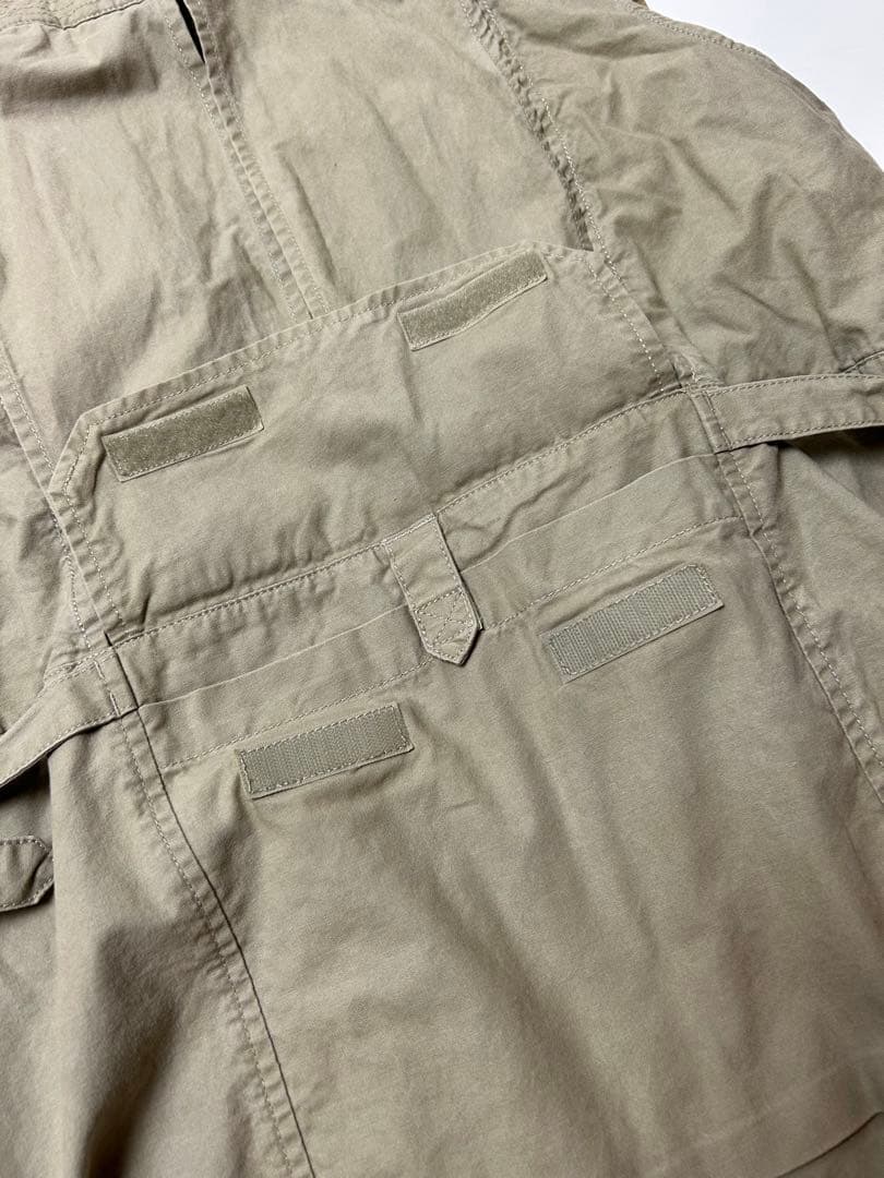 90's Eddie Bauer ベージュ　コットン　フィッシングベスト　M