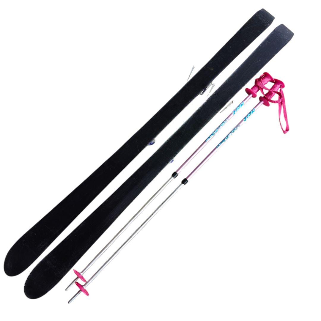 KAZAMA 130cm ストック Hart 70-105cm ビンディング付き