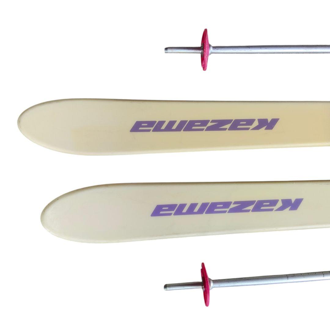 KAZAMA 130cm ストック Hart 70-105cm ビンディング付き