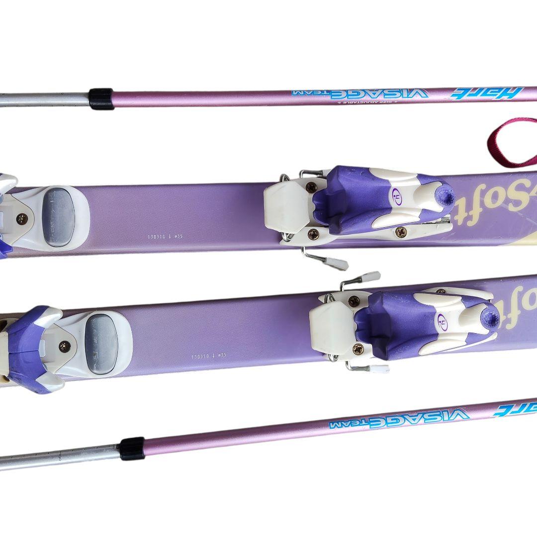 KAZAMA 130cm ストック Hart 70-105cm ビンディング付き