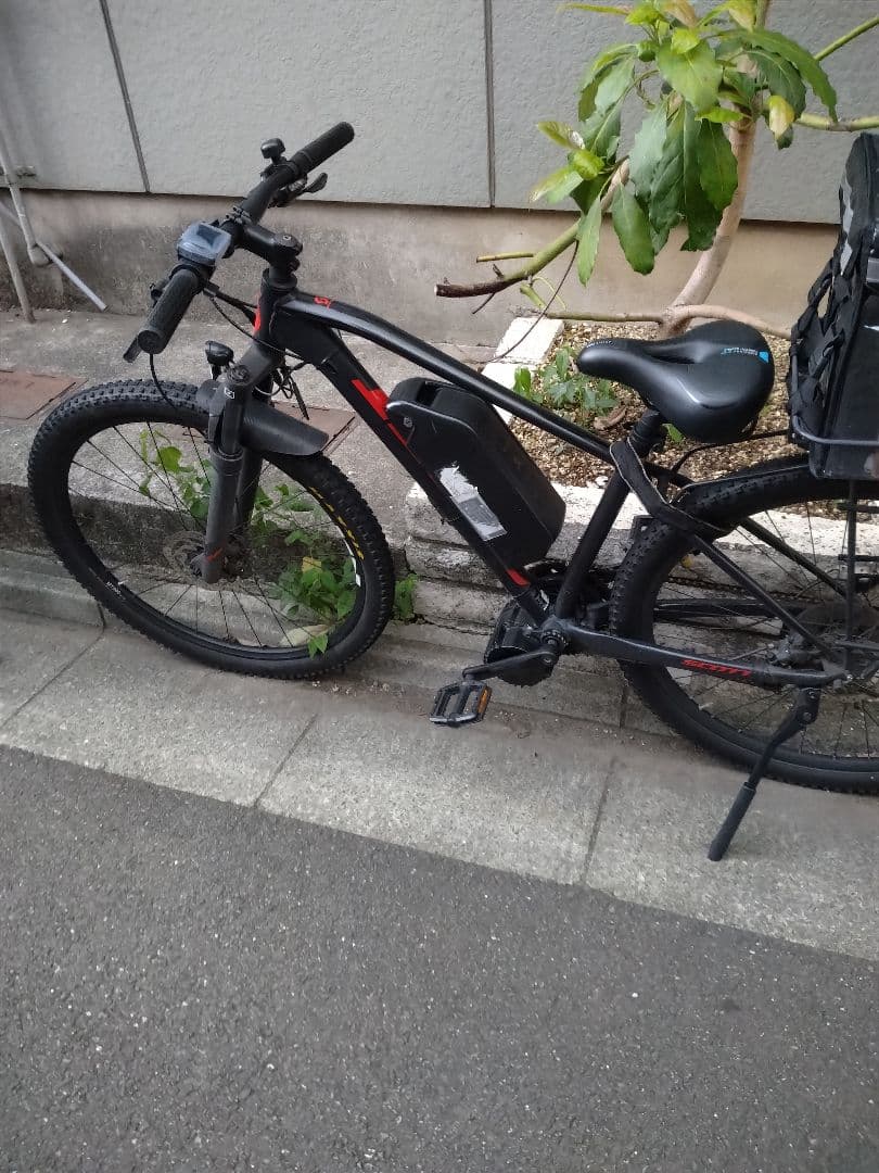 電動アシスト自転車　スポーツ車ブラック　メンテナンス必要！引取り限定！