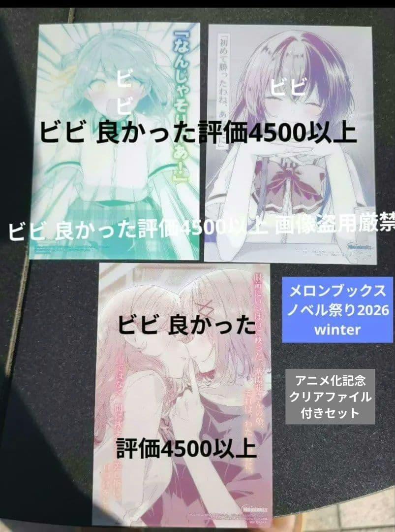 メロンブックスノベル祭り などわたなれ さしコレとクリアファイル 非売品セット