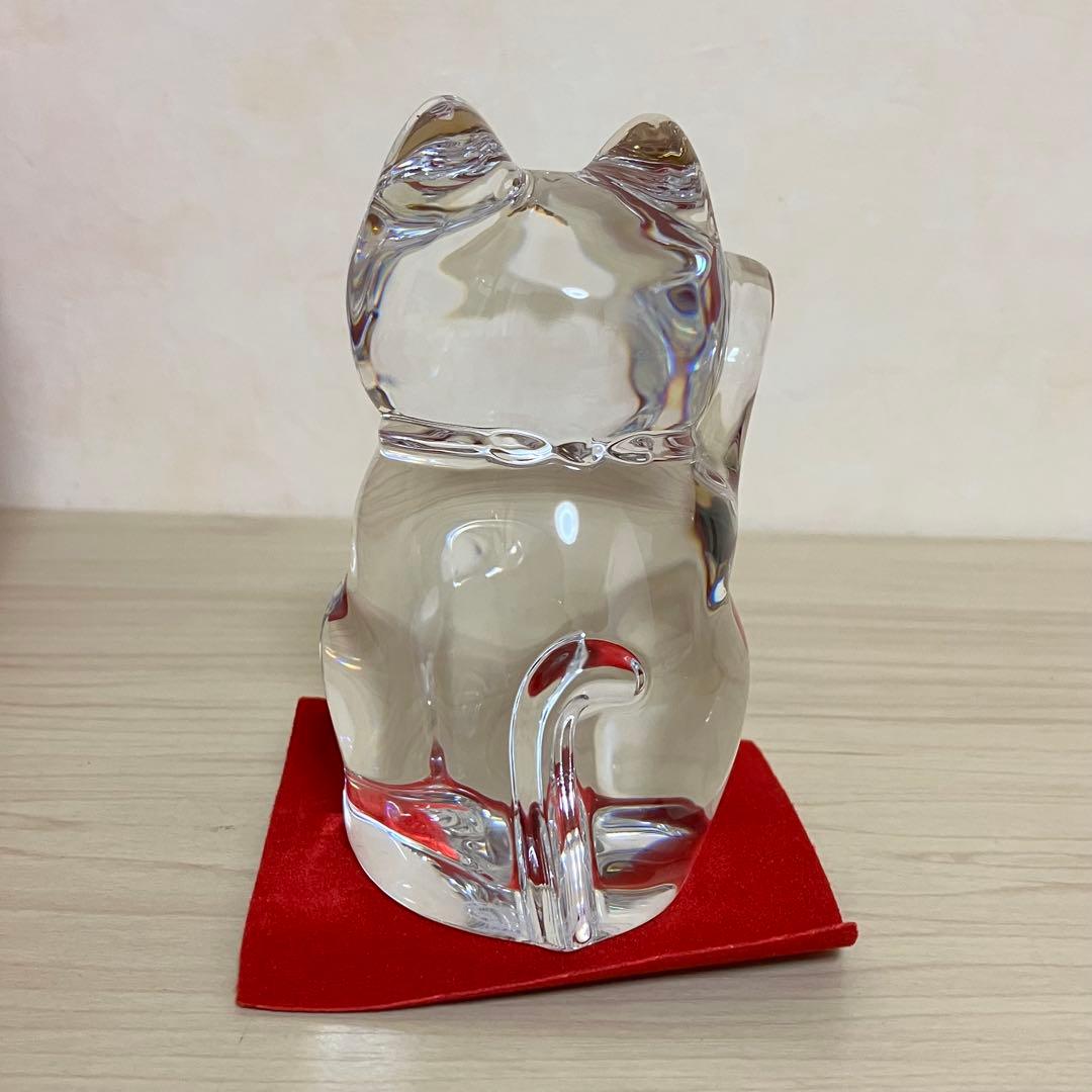 最終値下げ出品 バカラ Baccarat 招き猫 置物