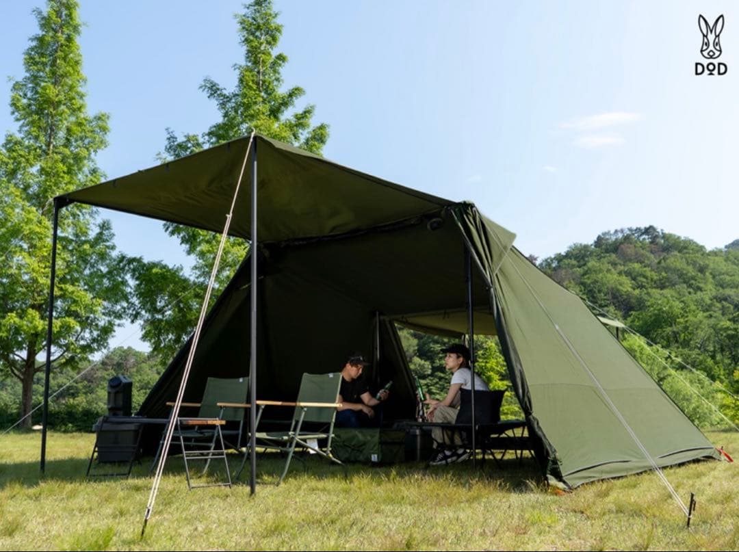 新品 DOD ヨンヨンベースTC カーキ テント キャンプ