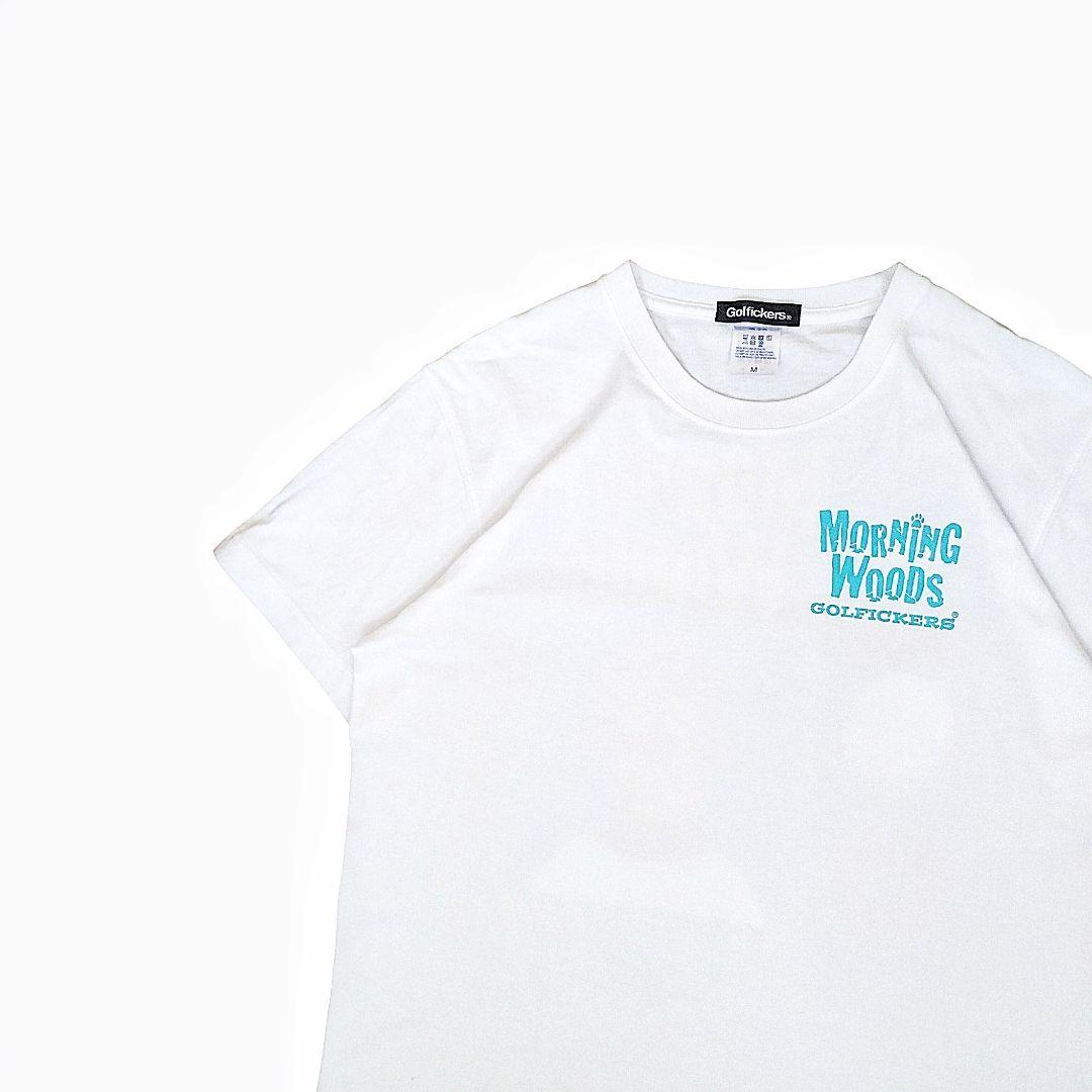 ゴルフィッカーズ Tシャツ M 白 メンズ ゴルフウェア 古着 レア