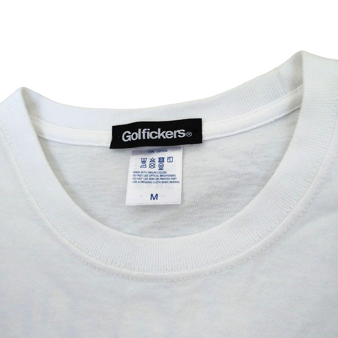 ゴルフィッカーズ Tシャツ M 白 メンズ ゴルフウェア 古着 レア