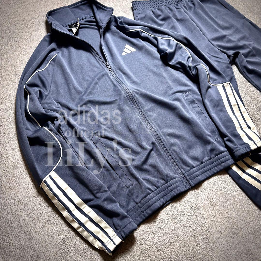 【Ｌサイズ】adidas上下セットアップ　トラックスーツ　青　ブルー　新品未使用