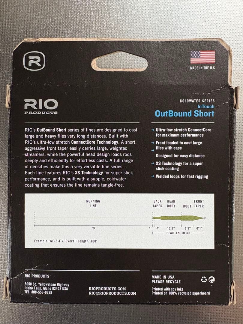 ルアー・フライ RIO InTouch OutBound Short WF6F/I