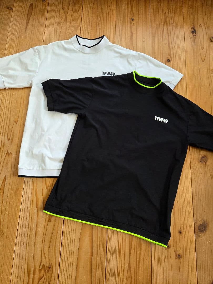 ★週末sale★TFW49 MOCKNECKセット【BLACK&WHITE】
