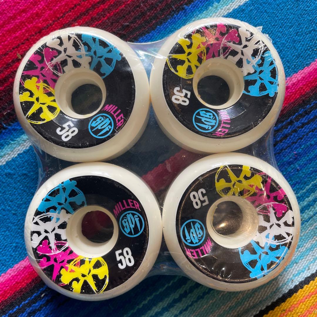 BONES MILLER スケートボードホイール 58mm 4個セット