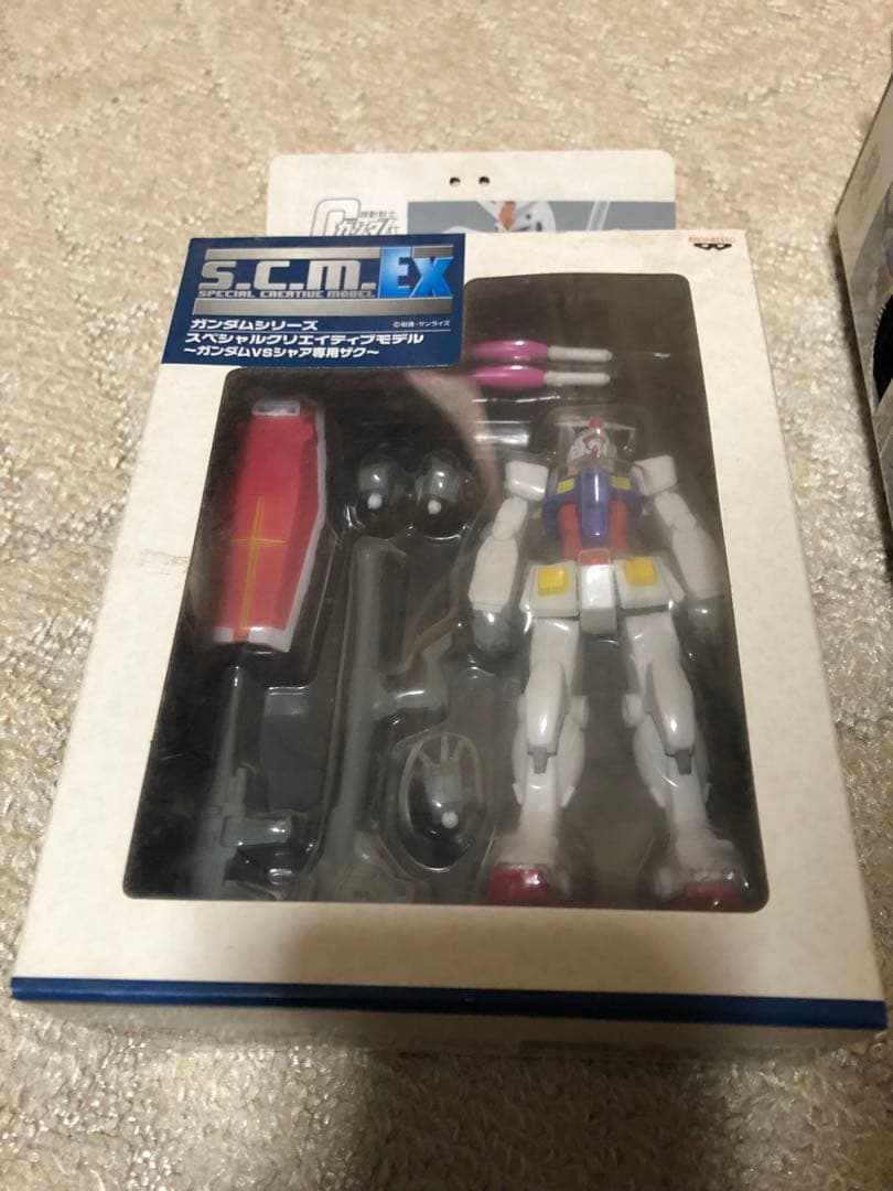 未開封品 S.C.M ex ガンダム シャア専用ザク 2体セット