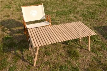 新品 CAMP MANIA INOUTDOOR ROUND LIVINGテーブル