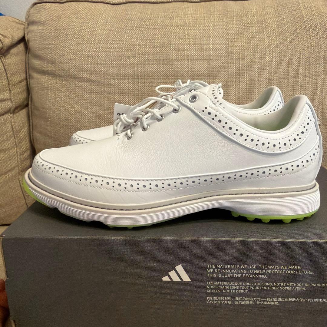 25.5cm adidas Golf MC80 ゴルフシューズ ID4748 白
