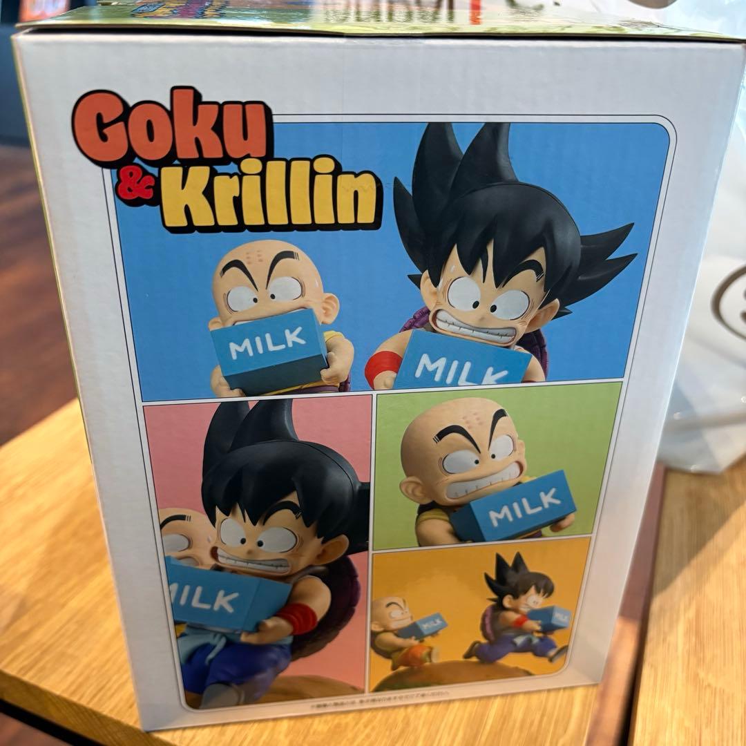 一番くじ ドラゴンボール A賞 孫悟空＆クリリン 牛乳配達フィギュア