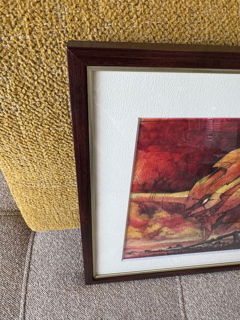 【美品】【貴重】ゴジラ対エヴァンゲリオン前田真宏 複製原画（公式コラボ額装付き）