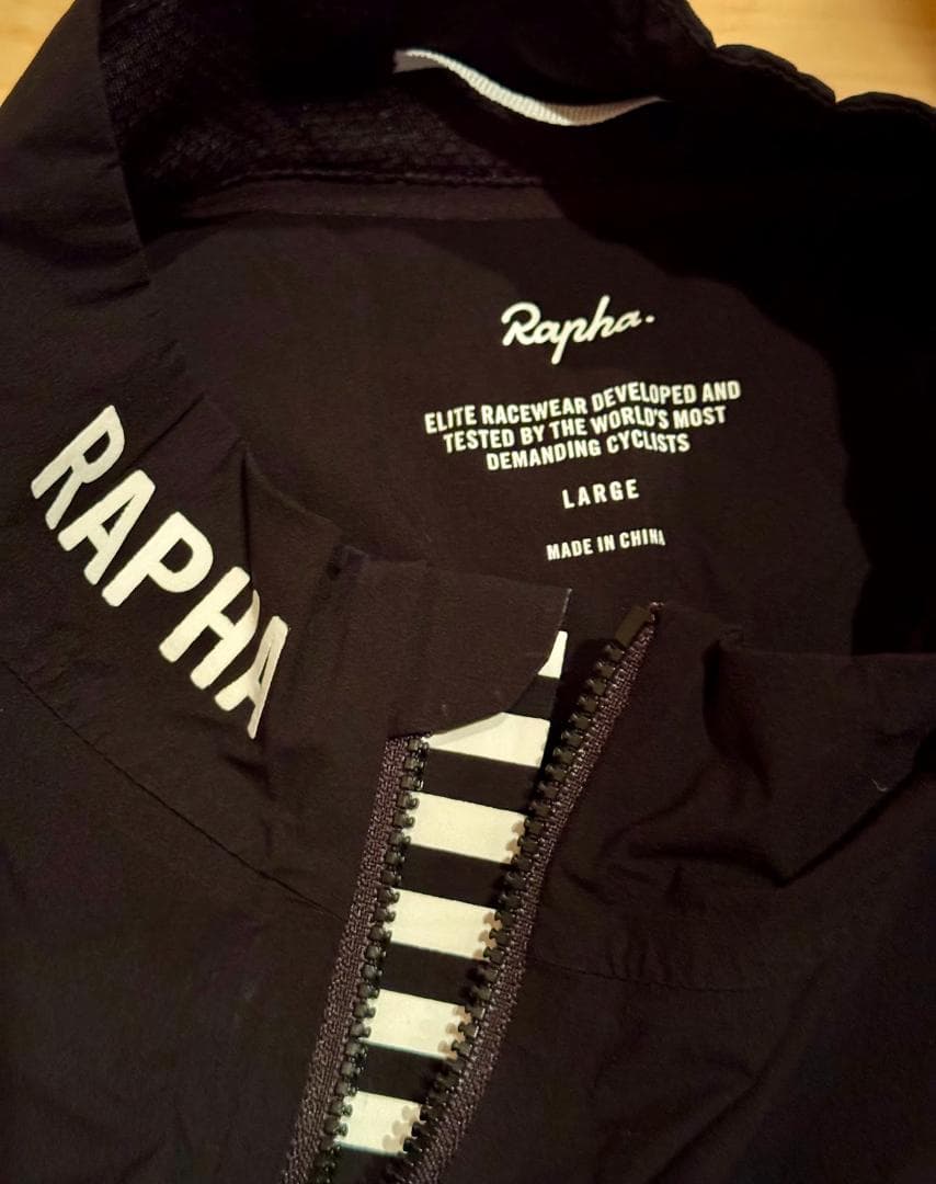 Rapha ラファ プロチーム ウインドブレーカー ブラック Lサイズ