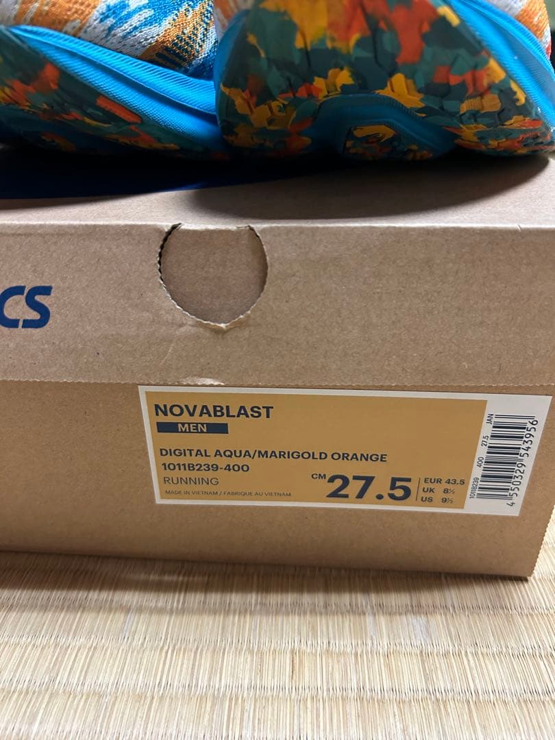 asics アシックス　マラソン　ノバブラスト　27.5センチ　長距離