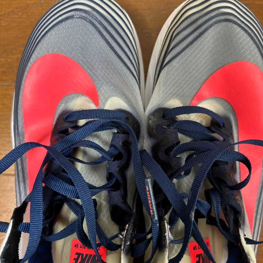Nike Zoom Fly SP ランニングシューズ グレー/ピンク