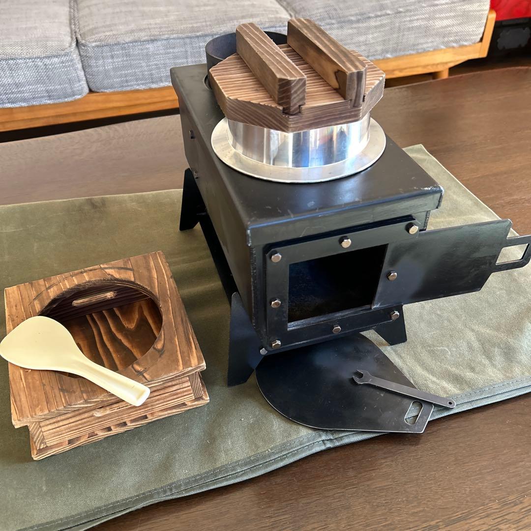 俺のかまど　メッシュスチールテーブル等のセット付きで楽しさup!！