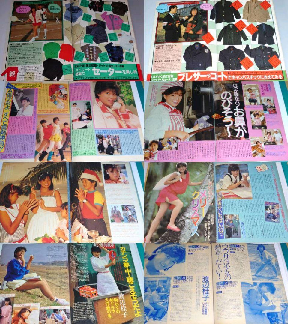 渡辺桂子　1984年〜1986年 大量　切り抜き　ファイル　2冊　120P