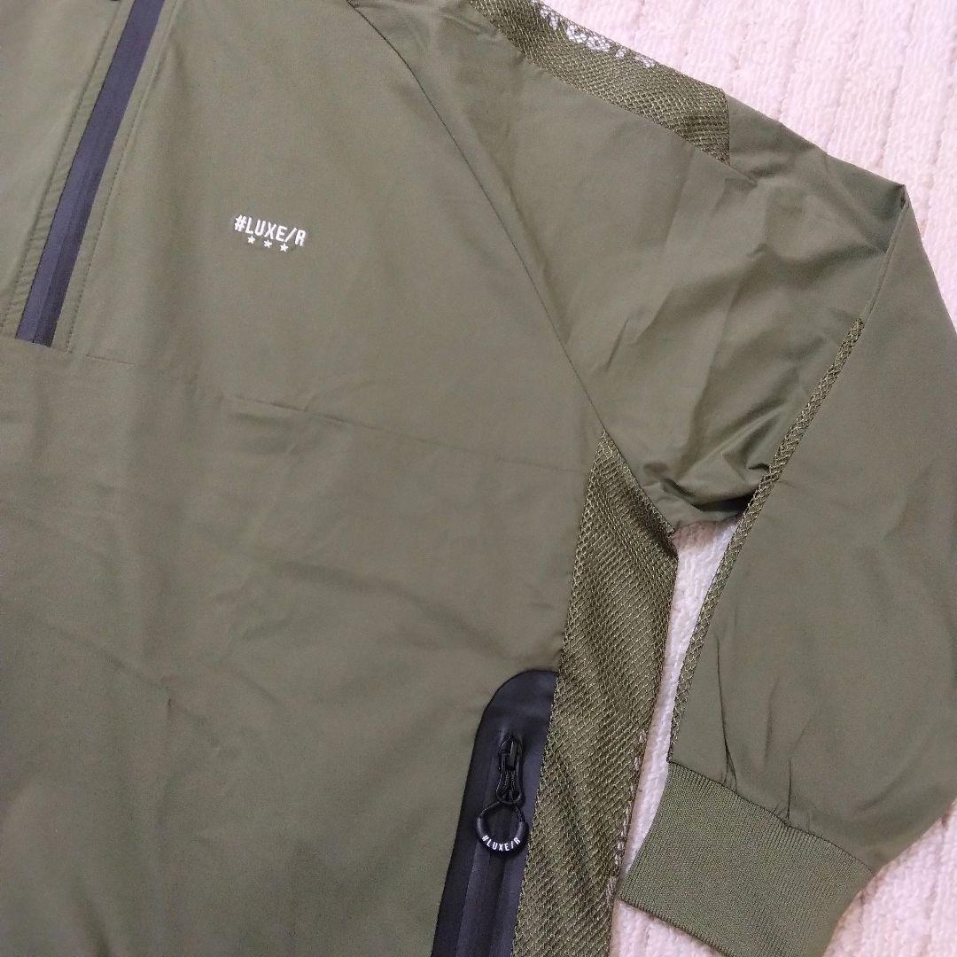 [サンプルSALE /D336 ] LUXE/R ナイロン布帛ハーフジップ