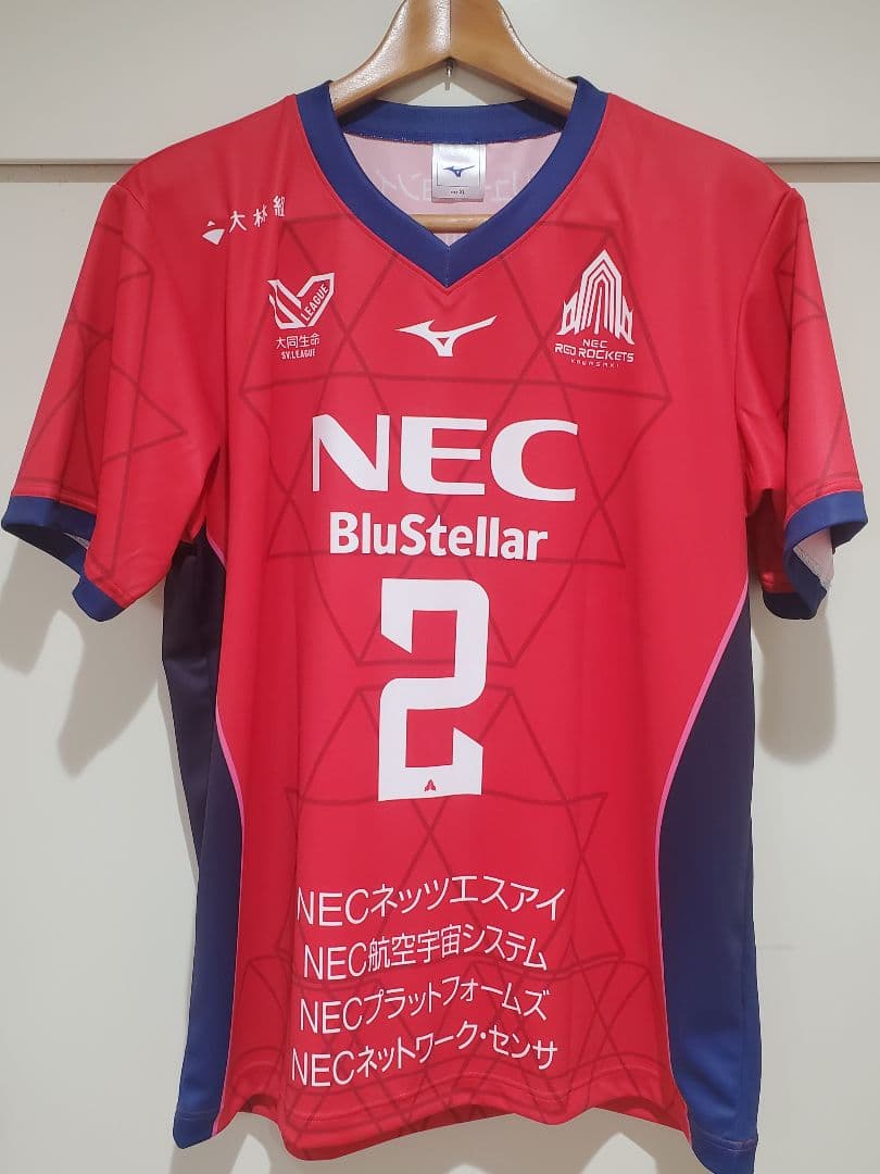 NECレッドロケッツ 佐藤淑乃 直筆サイン入りユニフォーム バレーボール日本代表