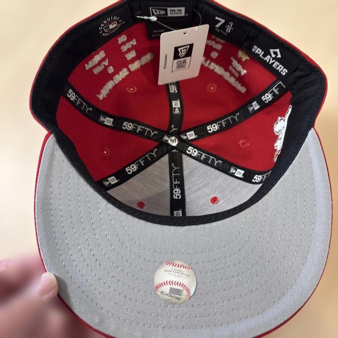 NEW ERA 59FIFTY キャップ 7 3/8 エンゼルス サイン入 新品